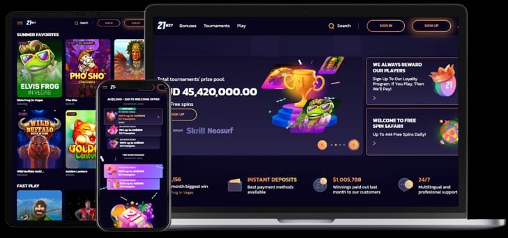 21Bit Casino Australia player login